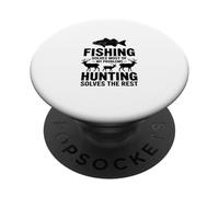 La pêche résout la Plupart de Mes problèmes PopSockets PopGrip Adhésif