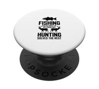 La pêche résout la Plupart de Mes problèmes PopSockets PopGrip Adhésif