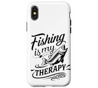 La pêche rétro pour la santé mentale est ma thérapie de pêcheur relaxant Coque pour iPhone X/XS