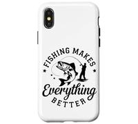 La pêche rétro pour la santé mentale est ma thérapie de pêcheur relaxant Coque pour iPhone X/XS