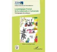 La pédagogie Freinet de la maternelle à l'université Témoignages de pratiques - Institut coopératif de l''école moderne ICEM - L'harmattan - broché - Témoignage