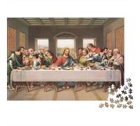 La Peinture du dernier dîner 1000 Pièce Carton Robuste Jeu De Puzzle Couple Partenaires Formation De Concentration Idée Cadeau 52x38cm/1000pcs