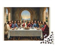 La Peinture du dernier dîner Puzzle 1000 Pièces Adultes intéressant Puzzles 1000 Pièce Peinture Art Décor À La Maison 38x26cm/1000pcs