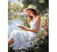 La peinture par les chiffres - Une lecture passionnante 40x50