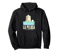 La Pelosa Stintino Sardaigne Tour de Plage Motif Voyage Sweat à Capuche