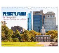 La Pennsylvanie. Le berceau des États-Unis entre tradition et modernité, Version française (Calendrier mural 2026 DIN A4 portrait), Calendrier CALVENDO mensuel