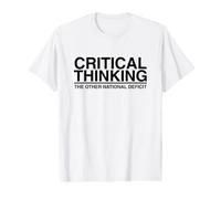 La pensée Critique : l'autre déficit National : Funny American T-Shirt Graphique avec Valeur
