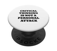 La pensée Critique n'est Pas Une Attaque personnelle PopSockets PopGrip Adhésif