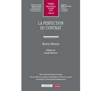 La perfection du contrat - Marion Bleusez - Lgdj - broché - Etude