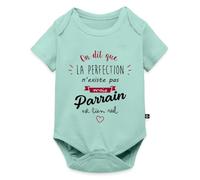 La Perfection n'Existe Pas Parrain Est Réel Body Manches Courtes Bébé Bio