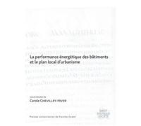 La Performance Énergétique Des Bâtiments Et Le Plan Local D'urbanisme