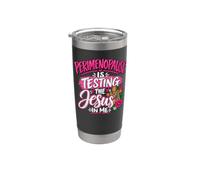 LA PÉRIMÉNOPAUSE MET À L'ÉPREUVE LE DESIGN AMUSANT DE JÉSUS EN MOI Gobelet isotherme en acier inoxydable double paroi