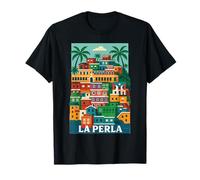 La Perla - Couleur et Littoral de San Juan, Porto Rico T-Shirt
