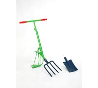 LA PERRETTE BECHE AUTOMATIQUE QUI RETOURNE LA TERRE SUR LE COTE SANS SE BAISSER