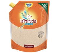 LA PERRUCHE Cassonade Pure Canne Ambrée Non Raffinée 750 g, Sucre de Canne de La Réunion, Notes Vanille Bourbon et Caramel, Bouchon Pratique - Lot de 3