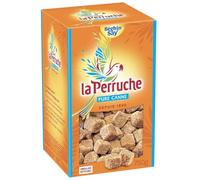 LA PERRUCHE Sucre Pure Canne Morceaux Ambrés 750g, Notes de Vanille Bourbon et Caramel, Savoir-Faire Maître Sucrier depuis 1890 - Lot de 3