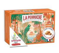 la Perruche - Sucre Pure Canne Petits Morceaux - La Boite de 252 Morceaux - Ambrés · Grain Croquant · Couleur Délicieusement Dorée · Notes de Vanille Bourbon et de Caramel - 1 kg - Le Lot De 4
