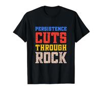 La persistance Coupe la Roche T-Shirt Graphique avec Valeur, Homme, Noir, XL