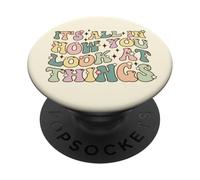 La Perspective Positive est Tout pour Les optimistes et Les rêveurs PopSockets PopGrip Adhésif