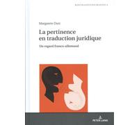 La Pertinence En Traduction Juridique