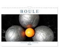 La pétanque. Concentration - sport - détente, Version française (Calendrier mural 2026 DIN A4 portrait), Calendrier CALVENDO mensuel