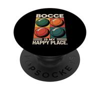 La pétanque est Mon Endroit idéal pour Jouer avec Joie PopSockets PopGrip Adhésif