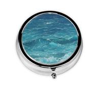 La petite boîte à pharmacie à trois compartiments bleu profond Seaa peut être placée dans votre poche ou votre sac à main et peut stocker des vitamines.