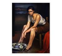 La Petite Charbonnière Poster de Julio Romero de Torres 50 x 70 cm Tableaux Décoration murale