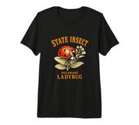 La Petite Coccinelle Rouge du Delaware T-Shirt Haut de Gamme