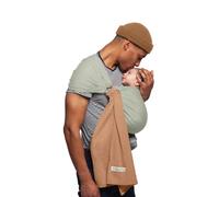 La Petite Echarpe Sans Noeud - Pistacchio, Cappuccino (réversible) | Installée en 45s - Naissance à 14kg - Écharpe de portage bébé sling physiologique