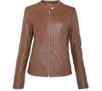La Petite Etoile Blix blouson de motard femme cuir marron L