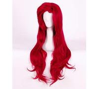 La petite sirène perruques vague de corps ondulée princesse Ariel Cosplay perruque résistant à la chaleur synthétique cheveux Costume perruques + casquette de perruque AZ-999