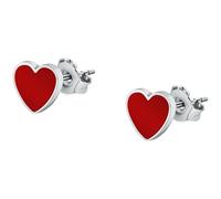LA PETITE STORY Boucles d'oreilles Femme en Acier, Forme Cœur, Collection EARRINGS - LPS01AYQ114
