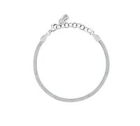 LA PETITE STORY Bracelet femme en acier, collection FRIENDSHIP, Minimal, chevrons de poisson, Taglia Unica, Métal, Pas de gemme