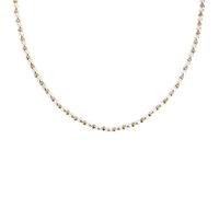 LA PETITE STORY Collier femme en acier, perles, collection PEARL, mélange chaîne, idées cadeaux pour femme LPS10AZA07