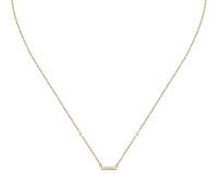 LA PETITE STORY Collier Femme en Argent 925‰, Zircons, Barre avec Points Lumineux, Collection SILVER, Idée Cadeau
