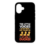 La Petite Voix dans ma tête Qui me Dit d'avoir Plus de Canards Coque pour iPhone 16