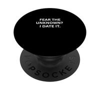 La Peur paranormale, l'inconnu Que Je Date hante PopSockets PopGrip Adhésif