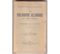 La Philosophie Allemande Au Xviième Siècle