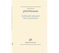 La Philosophie Allemande Dans La Pensée Juive