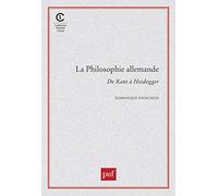 La Philosophie Allemande De Kant À Heidegger