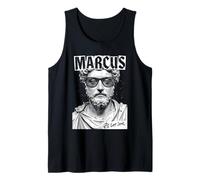 La philosophie drôle de Marcus Aurelius Get Stoic Vintage Punk Débardeur