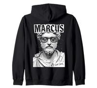 La philosophie drôle de Marcus Aurelius Get Stoic Vintage Punk Sweat à Capuche