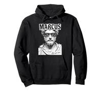 La philosophie drôle de Marcus Aurelius Get Stoic Vintage Punk Sweat à Capuche
