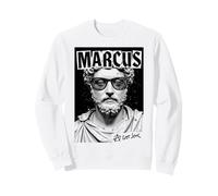 La philosophie drôle de Marcus Aurelius Get Stoic Vintage Punk Sweatshirt