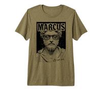 La philosophie drôle de Marcus Aurelius Get Stoic Vintage Punk T-Shirt Haut de Gamme