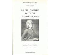 La Philosophie du droit de Montesquieu