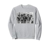La Photo du Groupe Jackson 5 à Londres, icône de la Superstar de la Pop des années 80 Sweatshirt, Unisexe pour Adultes, Gris Chiné, XL