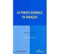 La phrase averbale en français - Florence Lefeuvre - L'harmattan - broché - Livre
