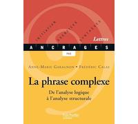 La phrase complexe – De l'analyse logique à l'analyse structurale – Hachette Pratique